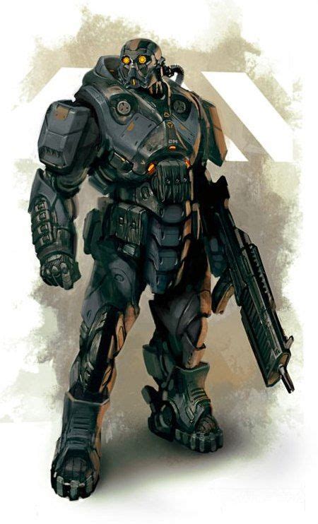 Turok 2 Character Design Sci Fi Armor Power Armor Robot Concept Art