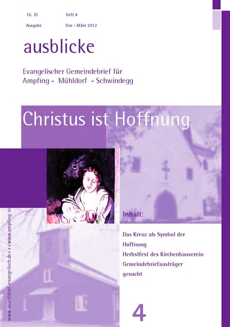 ausblicke 2011 4 by evangelische kirche mühldorf am inn issuu