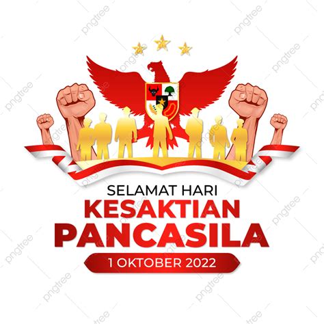 background hari kesaktian pancasila vector file vector art indonesian flag red and white