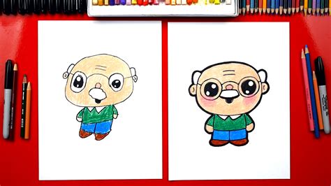 There are no set rules for drawing manga. How To Draw A Cartoon Grandpa