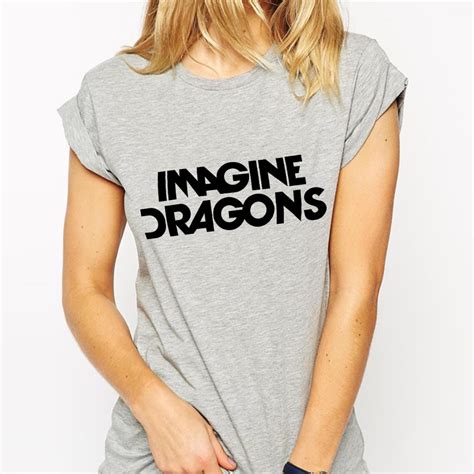 free shipping imagine dragons t shirts women cotton o neck short sleeve womens t shirt euro size