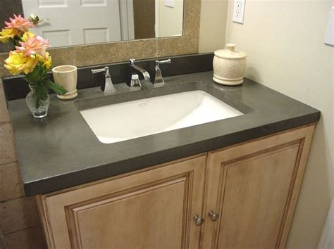 For skimpy bathrooms, having a white bathroom vanity countertop will be a great choice. Prefab Granite Bathroom Vanity Countertops (With images ...