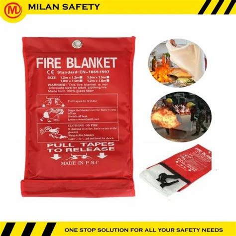Milan Safety Fiberglass Fabric Fire Blankets 1 Meter X 2 Meter At Rs