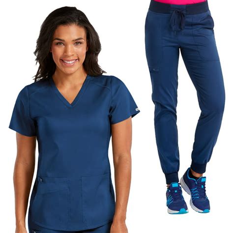 Med Couture Med Couture New Touch Womens V Neck Shirttail Scrub Top