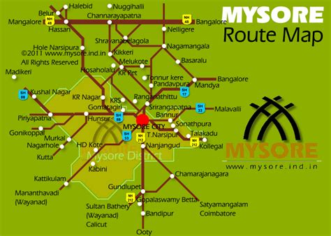 Mysore Road Map Train Bus Tips For Mysore Travel