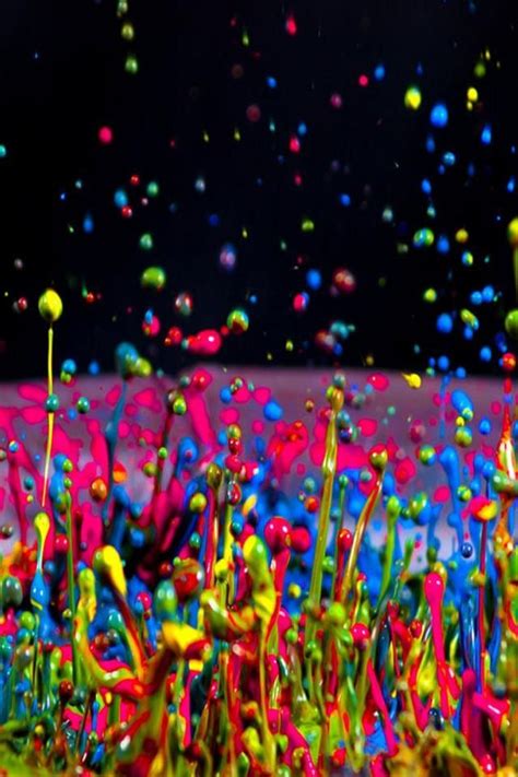 So cool | Rainbow painting, Neon painting, Color splash