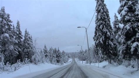 Driving In Winter Wonderland Youtube