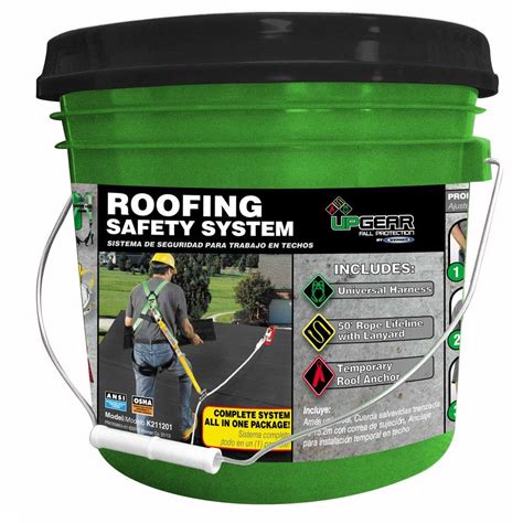 Roof Safety System Universal Harness 50 Lifeline Roofing Fall