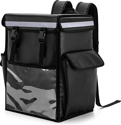 Trunab Insulated Food Delivery Backpack With Side Support Boards And Removable Inner Dividers