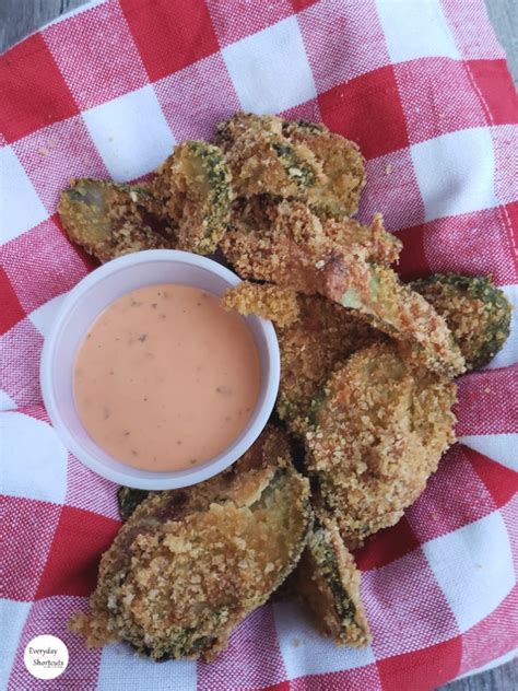 How to make this easy air fryer pickle recipe. Air Fryer Fried Pickles - Everyday Shortcuts