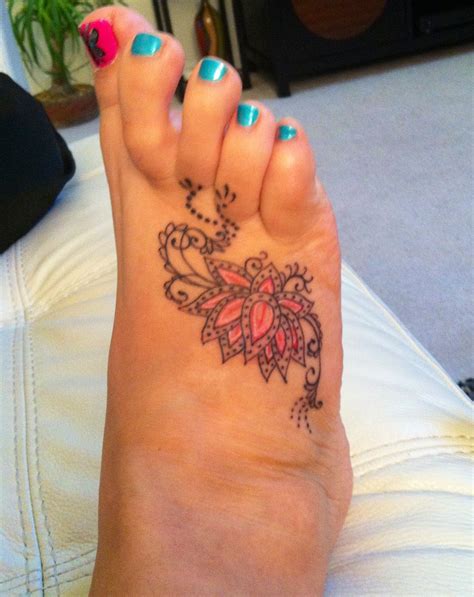 Pin By Jennifer Dodson Luy On Tattoos Foot Tattoos For Women Flower Tattoo Lotus Flower
