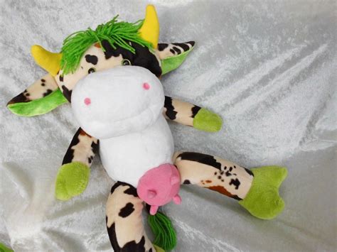 Unique Cow With Udder Dairy Handmade Plush Farm Decor Soft Toy Funny