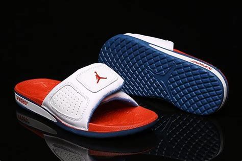 New Air Jordan Hydro 3 Iii Retro Whitefire Red True Blue Sandals