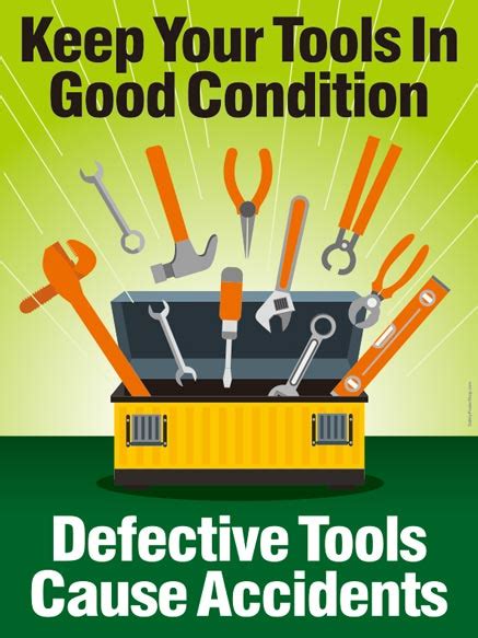 Tools Safety Poster Shop