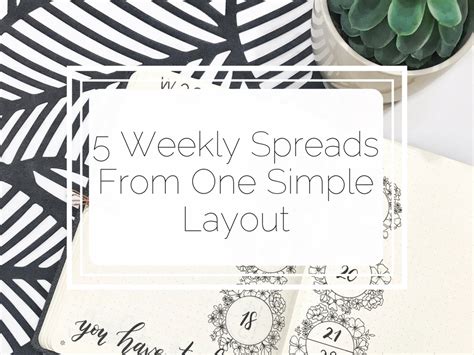 Create your bullet journal weekly spread with a little inspiration. 5 Bullet Journal Weekly Spreads From One Simple Layout ...