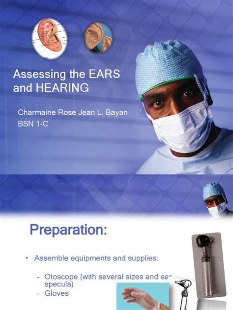 Assessing The Ears And Hearing Pdf
