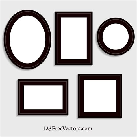 Decorative frame with floral ornament. Picture Frame Vector | 123Freevectors