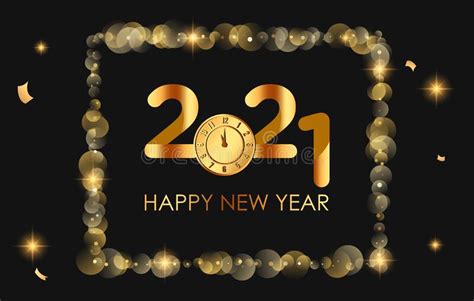 Happy New Year 2022 Greeting Luxury And Elegant Gradient Design Stock