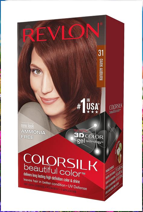 Revlon Colorsilk Haircolor Dark Auburn 4 40 Total Ounces Pack Of 3 Revlon Colorsilk Dark