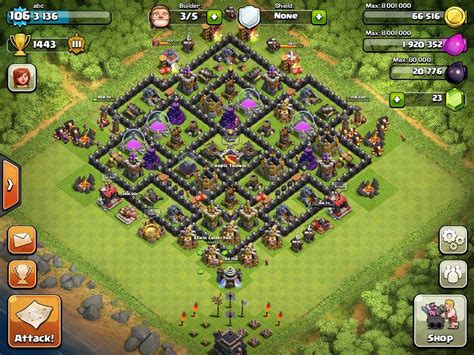 The first base is a beautiful symmetric layout. Town Hall Level 9 Strategy Guide - Clash of Clans Tips