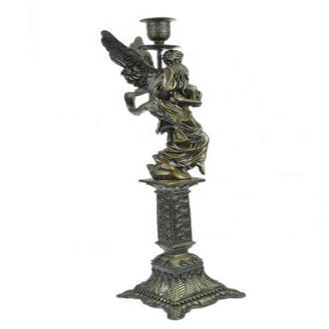 Sold Price Guardian Angel Protecting Nude Woman Mythical Candelabra Bronze Sculpture November