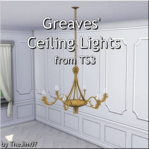 Mod The Sims Greaves Ceiling Lights By Thejim07 Sims 4 Downloads
