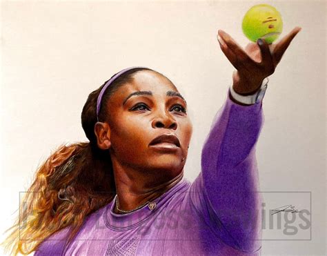 Buy Serena Williams Colored Pencil Drawing Print Numbered To 300 Online