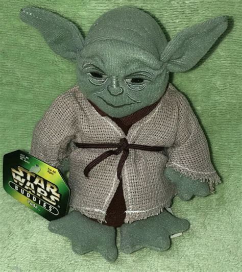 Star Wars Buddies Yoda Soft Plush Toy 1997 New With Tags Ebay