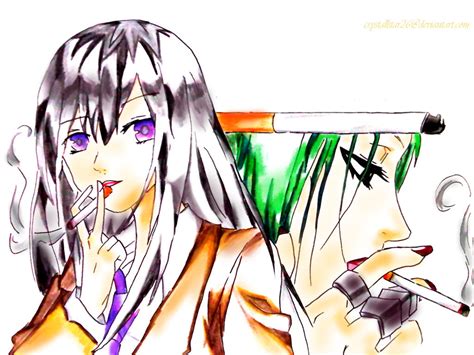 Anime Girl Smoking 2 By Crystallstar26 On Deviantart