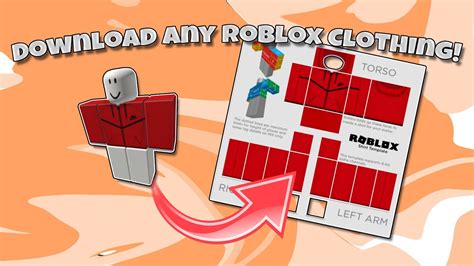 How To Download Roblox Clothing Template For Any Shirtpant Youtube