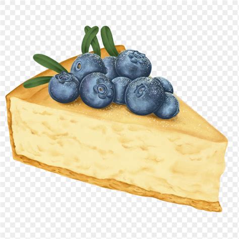 Blueberry Cheesecake Drawing Png Free Stock Illustration High