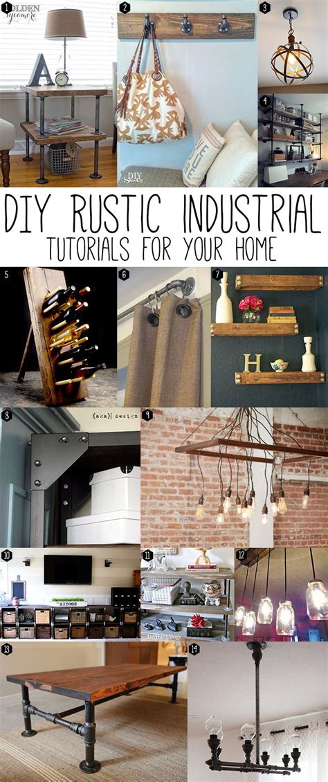 Diy Rustic Industrial Chic With Images Home Projects Rustic House