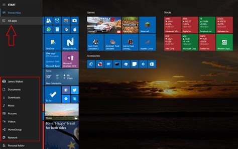 How To Enable The Full Screen Start Menu In Windows 10 On Msft