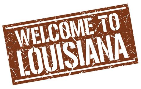 Welcome To Louisiana Stamp Stock Vector Illustration Of Travel 121193205