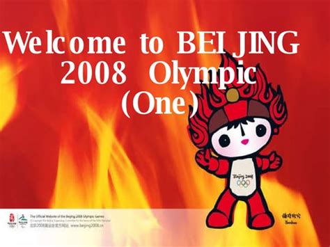 Welcome To Beijing 2008 Ppt