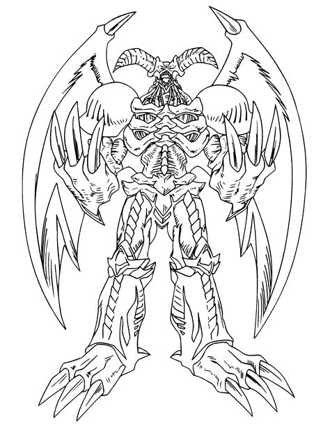 Yu Gi Oh Coloring Pages Sketch Coloring Page