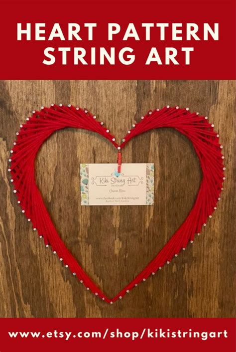Heart Pattern String Art Template Kiki String Art