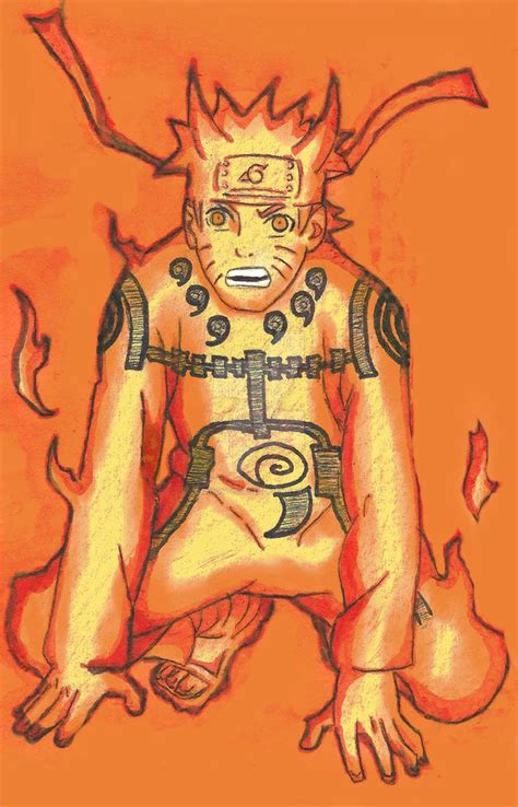 Naruto Kyuubi Bijuu Mode Chapter 566 Coloredsketch By Shadow Chan15 On