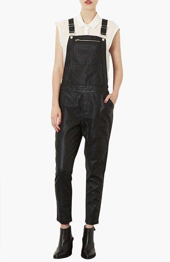 Topshop Faux Leather Overalls Nordstrom Leather Overalls Overalls