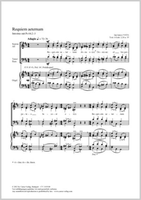 Requiem Aeternam By Jan Janca Full Score Sheet Music For Satb Choir