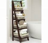 Bathroom Ladder Shelves