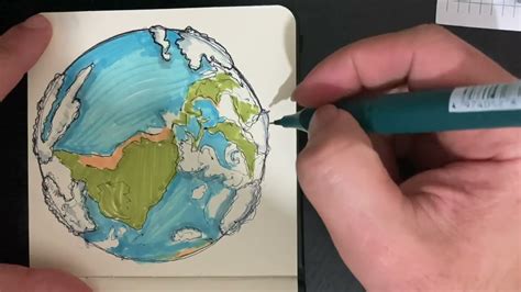 How To Draw A Globe A Globe Drawing