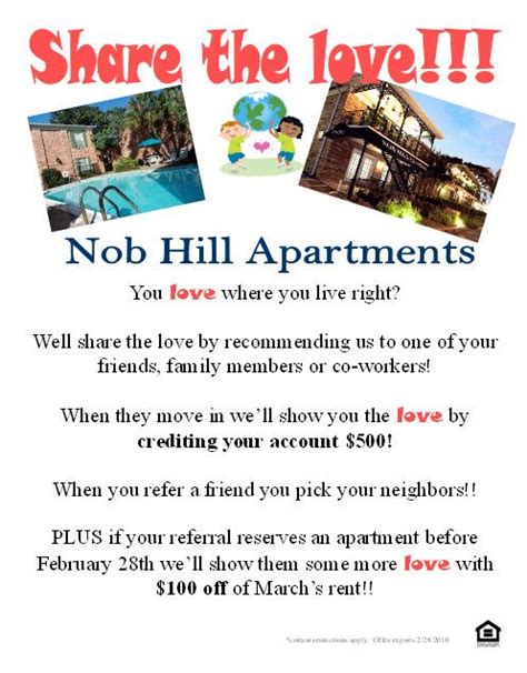 Help I Need Some Resident Referral Flyer Ideas Apartment Marketing