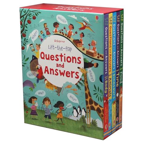 usborne lift the flap questions and answers 5 book boxset usborne question and answer books