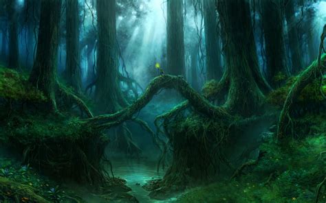 Artwork Fantasy Magical Art Forest Tree Landscape