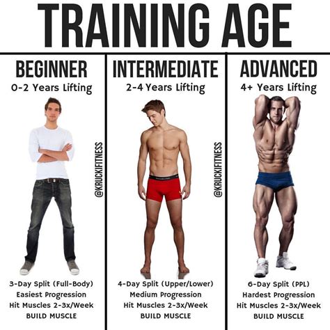 Training Age By Kruckifitness Depending On How Long Youve Been Lifting Theres Certain Ways