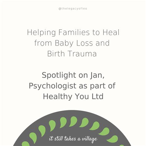 Helping Families To Heal From Baby Loss And Birth Trauma Jan From