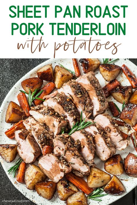 If your store has a butcher, you can ask him to. Sheet Pan Roast Pork Tenderloin with Potatoes | Recipe in ...