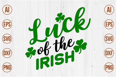 Luck Of The Irish Svg Graphic By Creativemomenul022 · Creative Fabrica