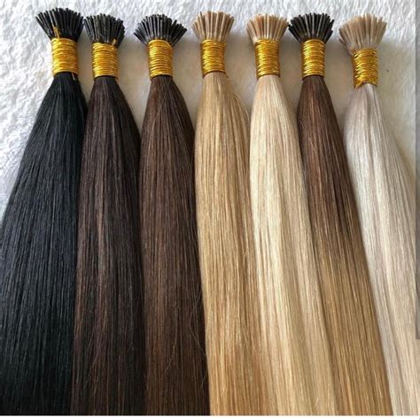 Premium quality remy human hair seamless clip in hair extensions. Straight I Tip Hair Extensions High Quality - K-Hair #1 ...